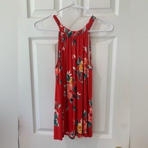 NWT Market & Spruce Agather Printed Halter Knit Top